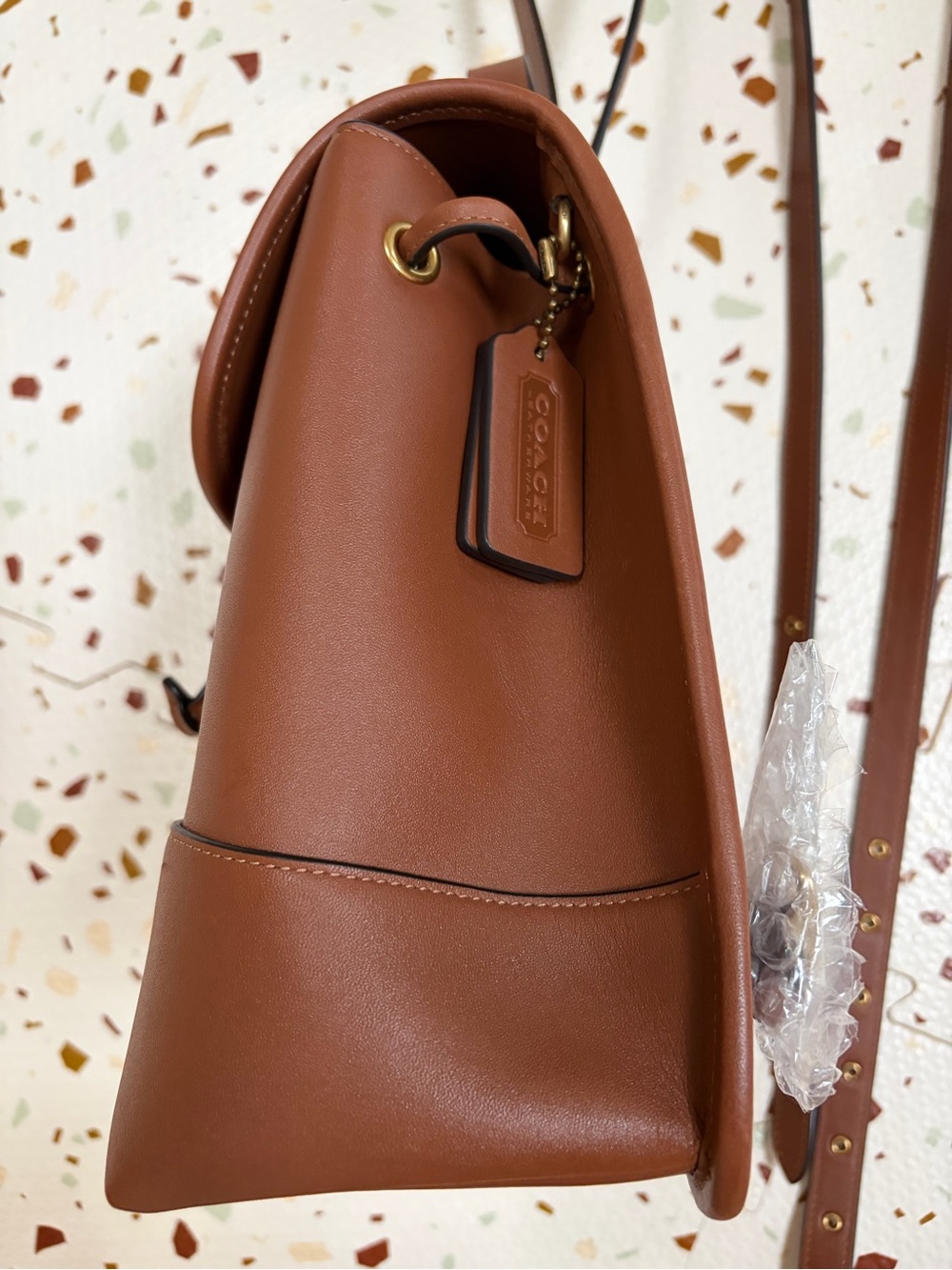 Coach | The Summer I Turned Pretty™ Turnlock Backpack in Redwood - Picture 6 of 8